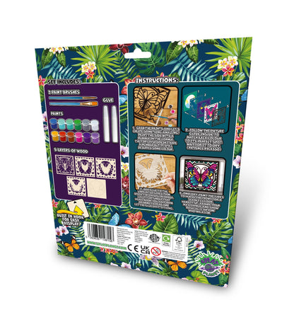 Wooden Butterfly Art Craft Kit