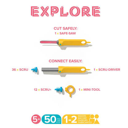 EXPLORE - 50pc Kit for 1-2 Makers