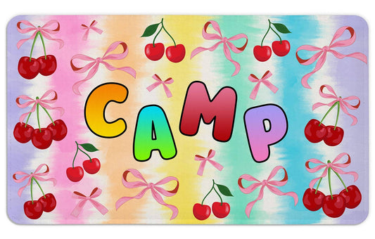 GILBIN'S Super Soft and Comfy Floor Mat Bunk Camp Floor Mats (Cherry & Bows)
