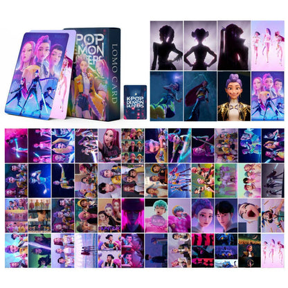 KPop Demon Hunters 3 Girls Lomo Card-55pcs