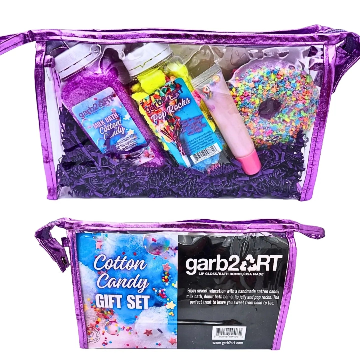 Garb Gift Set | Cotton Candy Bath Bomb