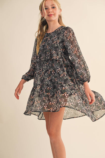 Layered Hi Low Midi Dress