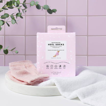 Moisturizing Heel Socks Retail - Pink