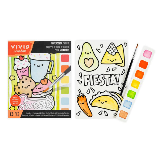 BRVV Watercolor Dot Pad - Kawaii Food