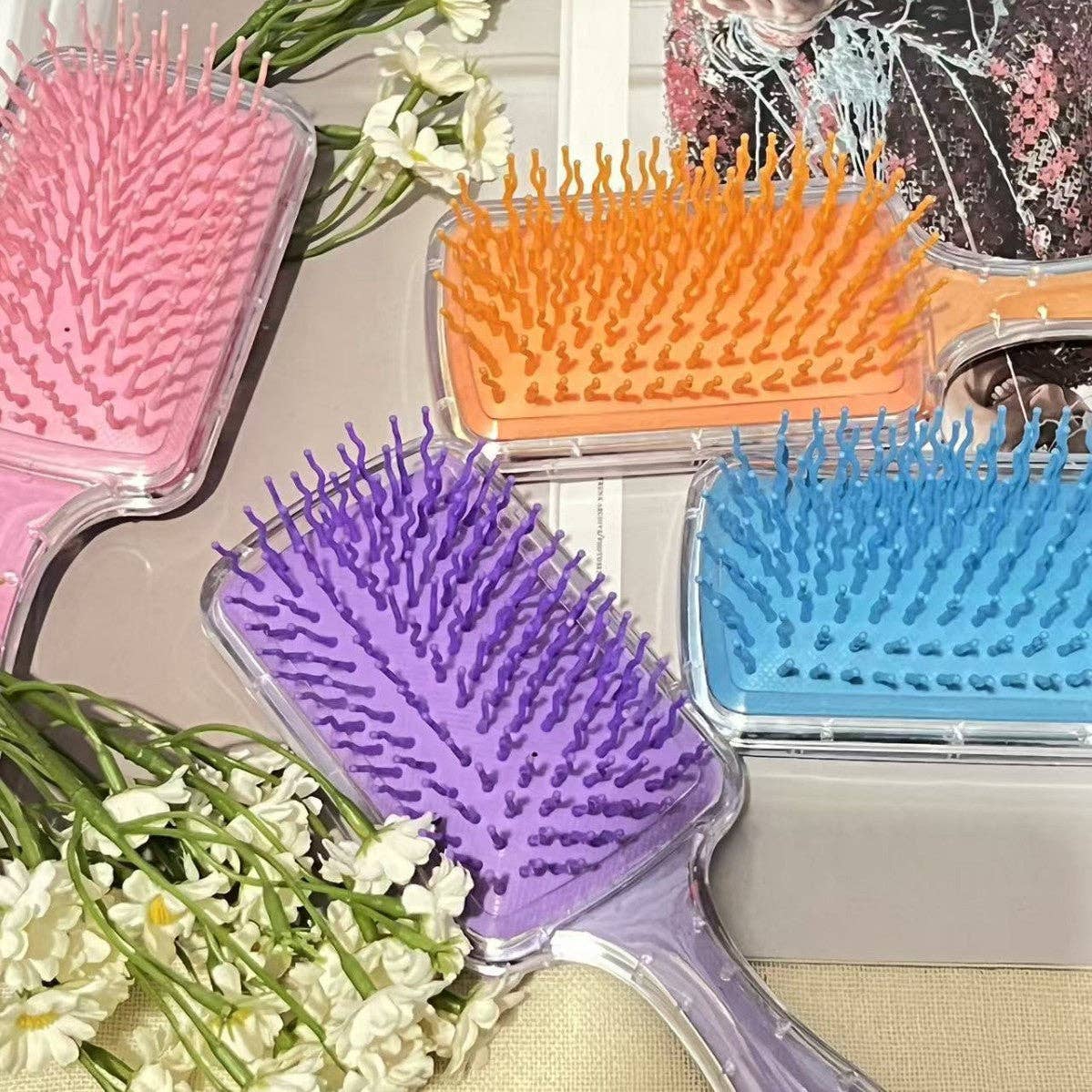 Labubu Liquid Sequins Hair Brush