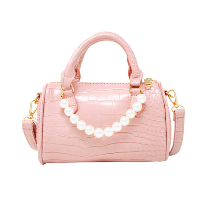 Crocodile Pearl Duffle Handbag