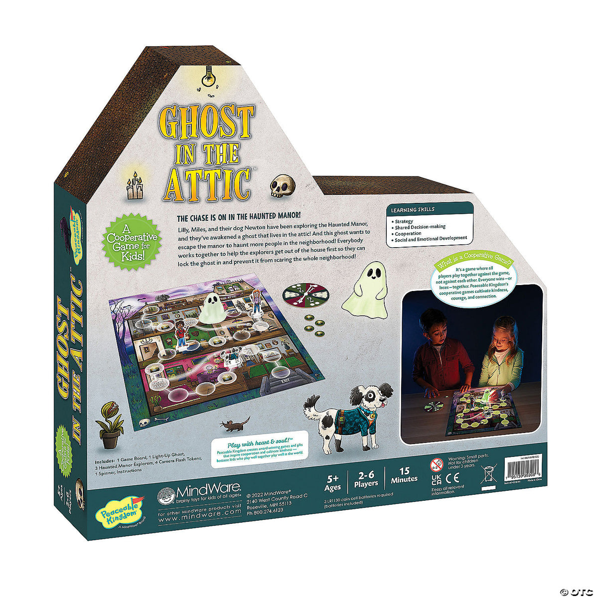 Ghost in the Attic Peaceable Kingdom Cooperative Board Game