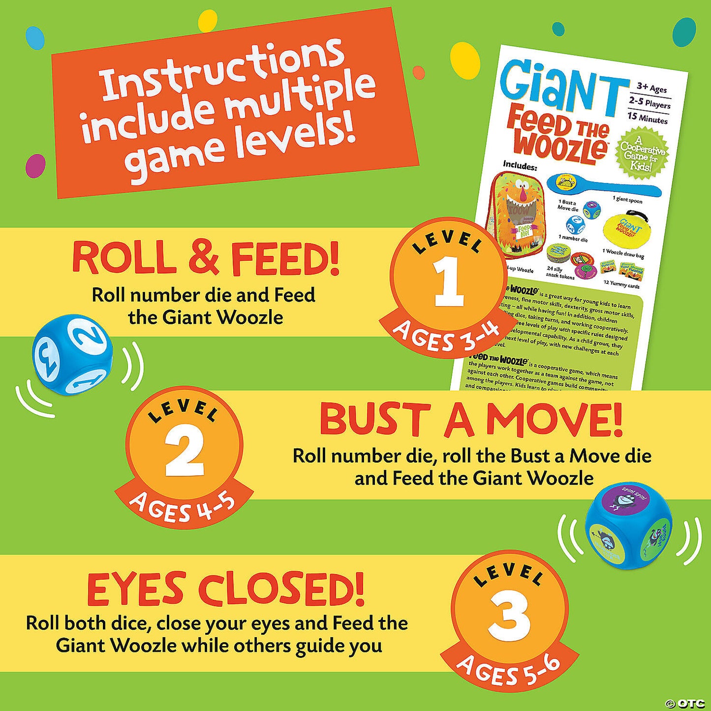 Giant Feed the Woozle Peaceable Kingdom Cooperative Game