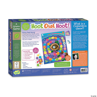 Hoot Owl Hoot Peaceable Kingdom Cooperative Board Game