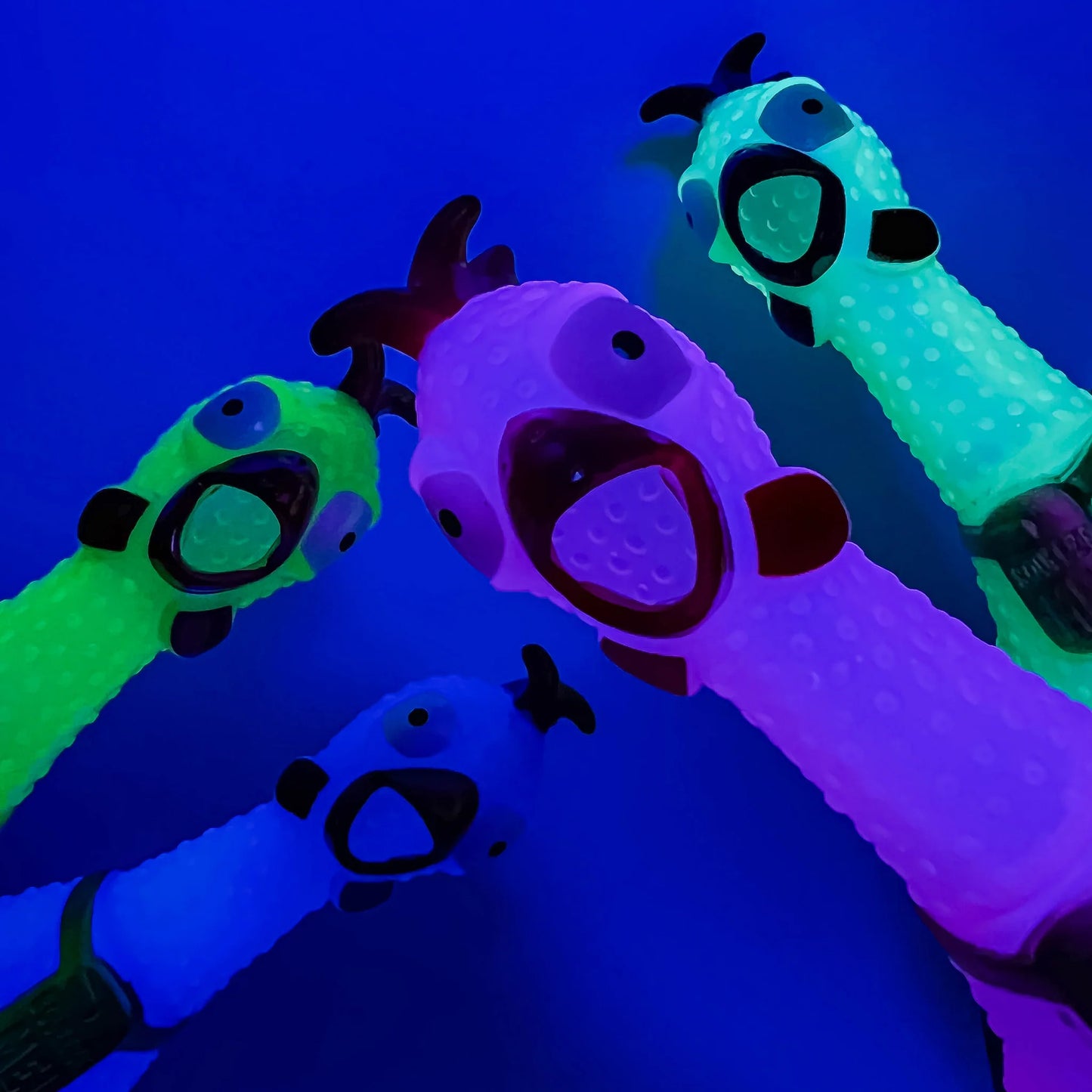 12in Squeeze Me Chicken - Glow in the Dark
