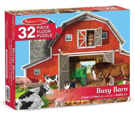 Farm Floor Puzzle 32pc
