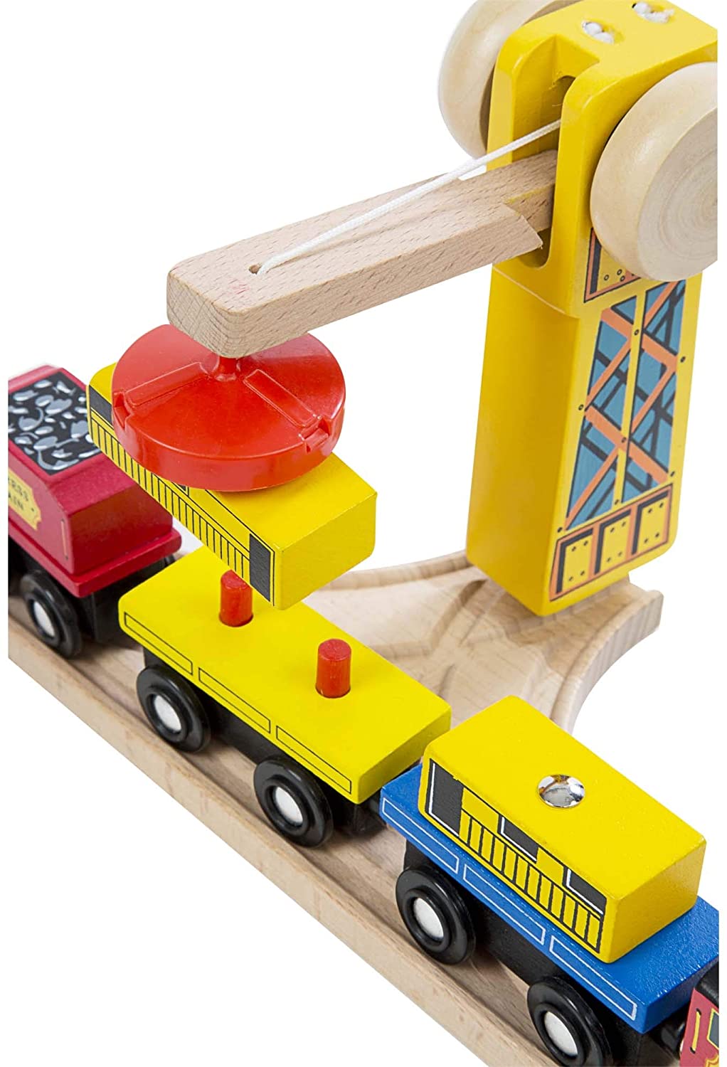 Wooden Train Set 132 Pc