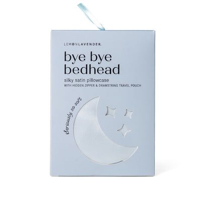 Bye Bye Bedhead Silky Satin Pillowcase - Blue