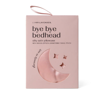 Bye Bye Bedhead Silky Satin Pillowcase - Pink