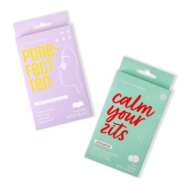 Lemon Lavender Pore the Win Nose Strips & Acne Patches