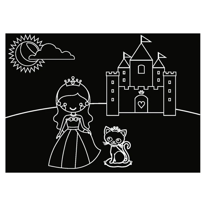Reusable Coloring MiniMats Princess & Butterfly