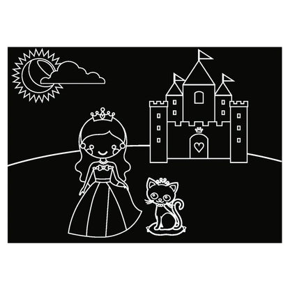 Reusable Coloring MiniMats Princess & Butterfly
