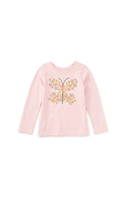 Tea Rose Butterfly Graphic Tee
