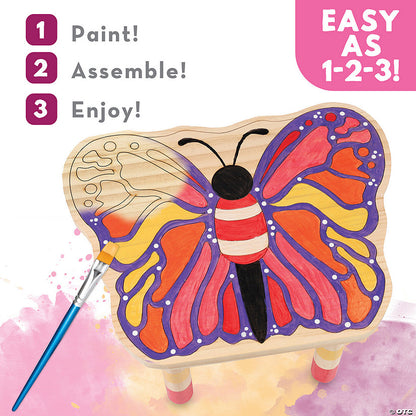 Paint Your Own Stool: Butterfly
