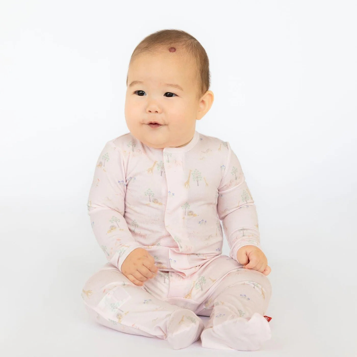 Pink Serene Safari Footie