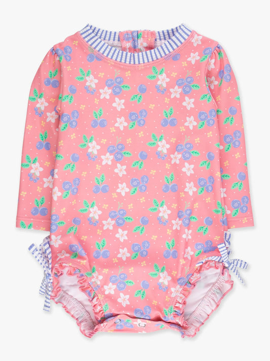 Swim 1pc Blueberry Bliss Rash Guard LS