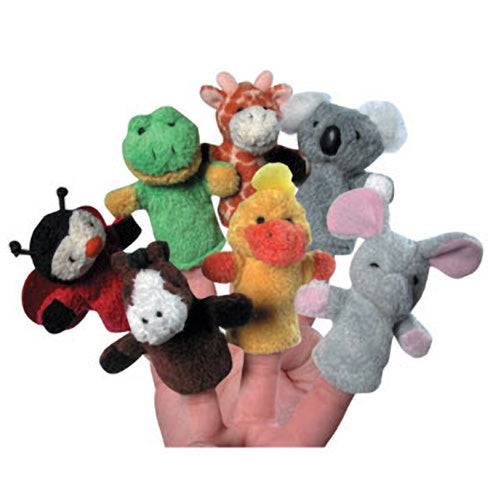 Plush Finger Puppet Asst