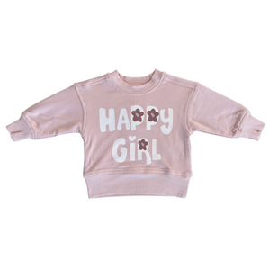 Happy Girl Boxy Sweatshirt