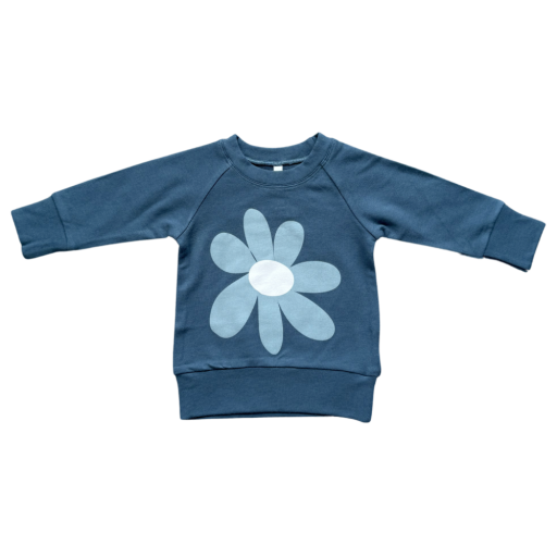 Raglan Sweatshirt - Slate Daisy