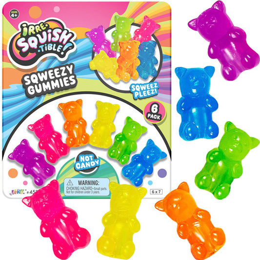 Squeezy 6 pack of Gummie Bears