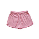 A18 Pink Ribbed Shorts
