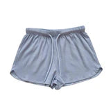 A18 Blue Ribbed Shorts