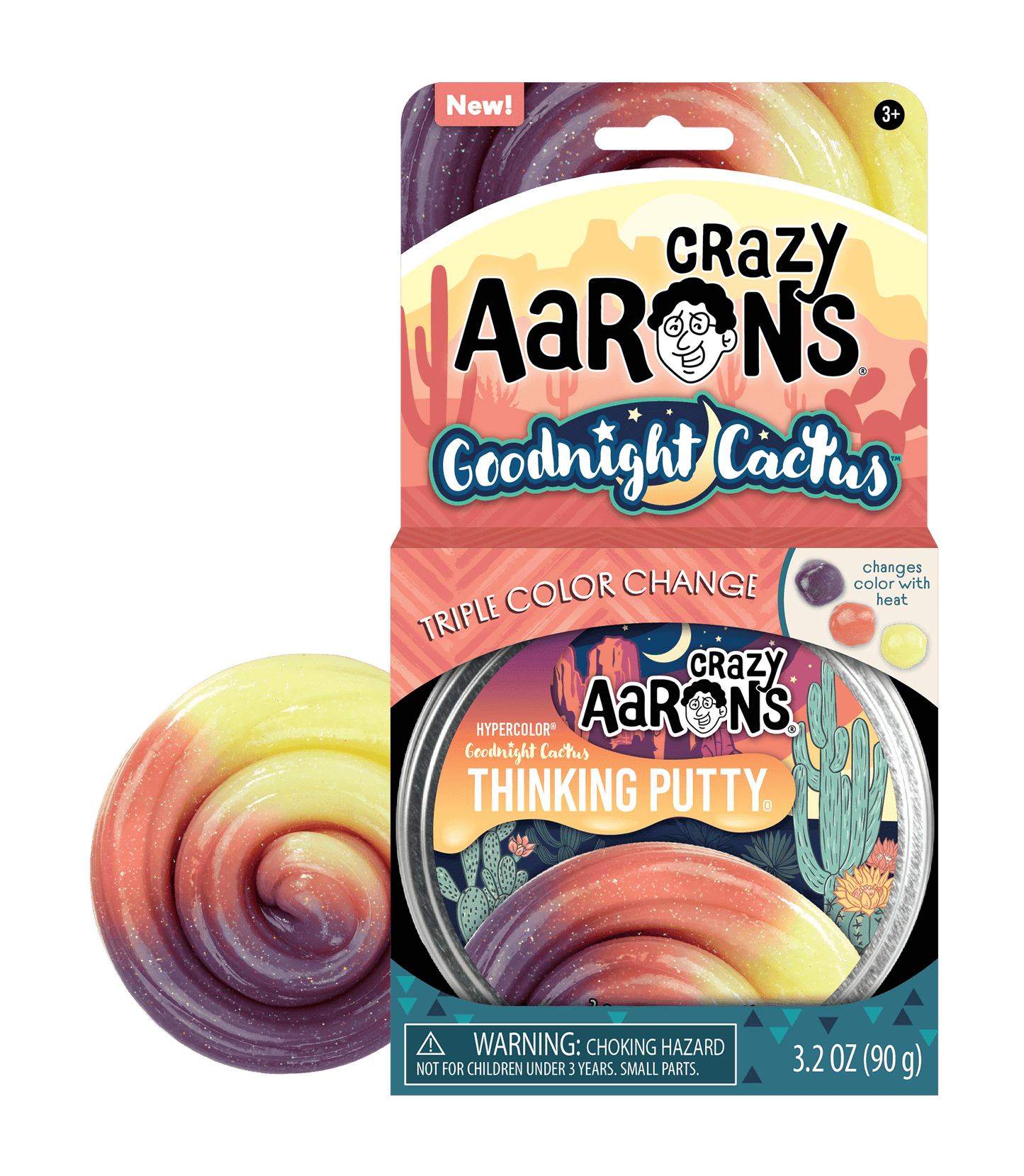 Crazy Aarons Goodnight Cactus 4 Inch Tin