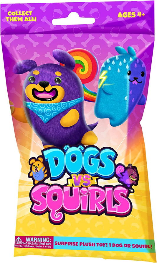 Dogs Vs Squirls 4in Plush