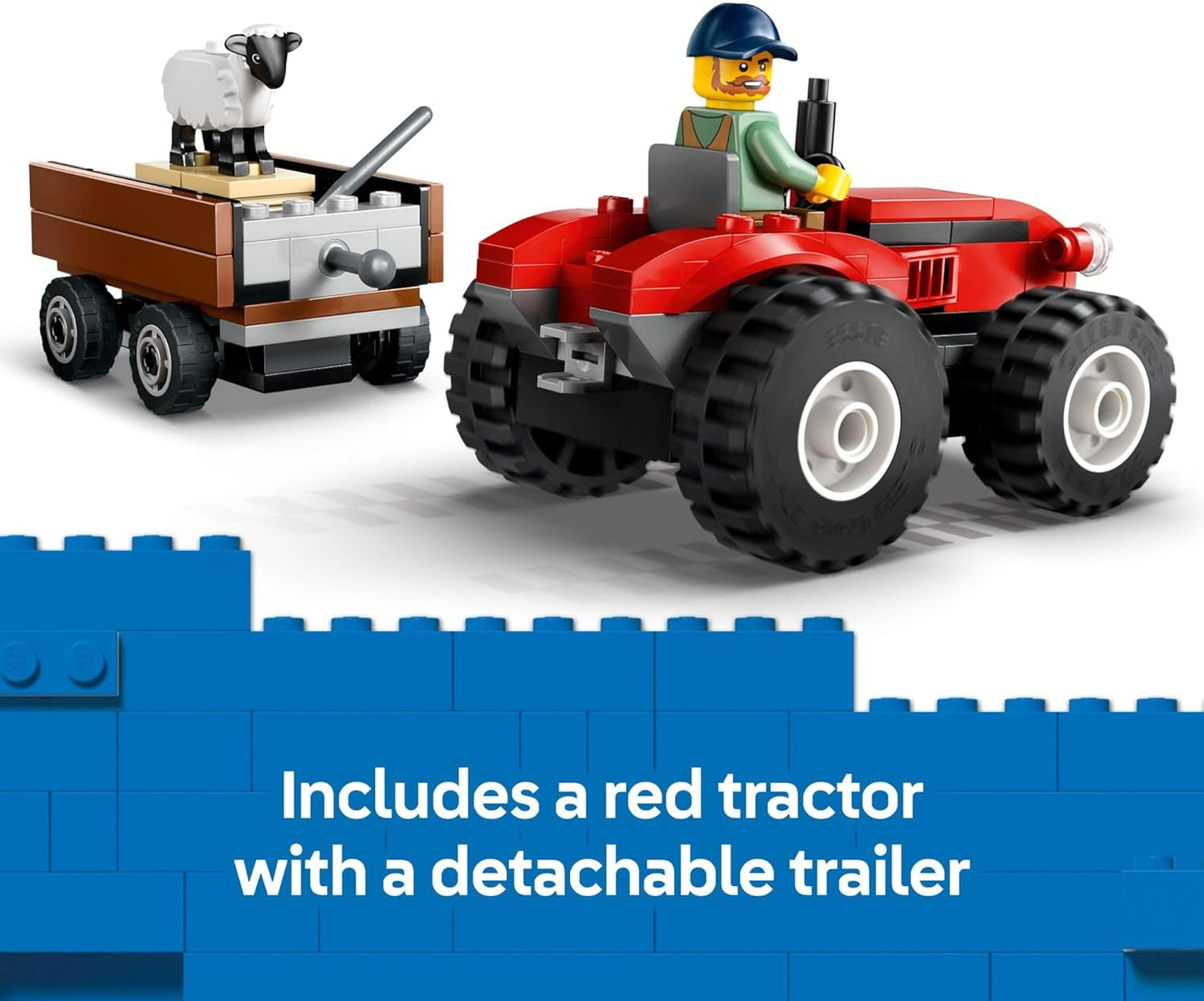 Red Farm Tractor Trailer