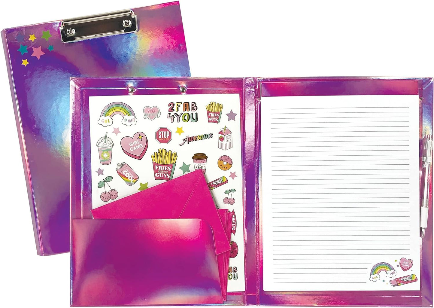 Holographic Clip Pink