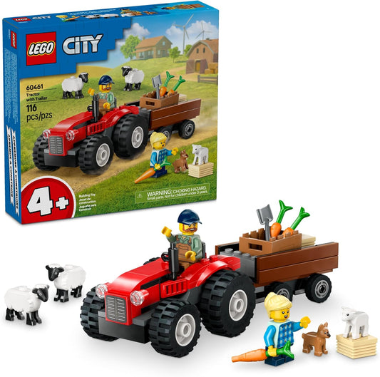 Red Farm Tractor Trailer