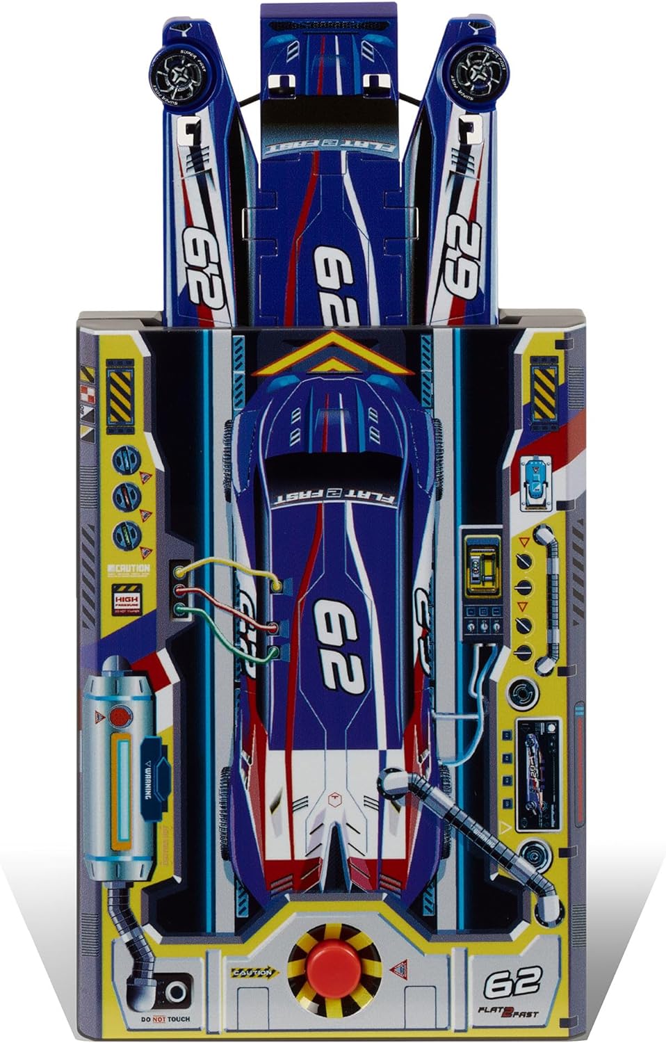 Flat 2 Fast Blue Car