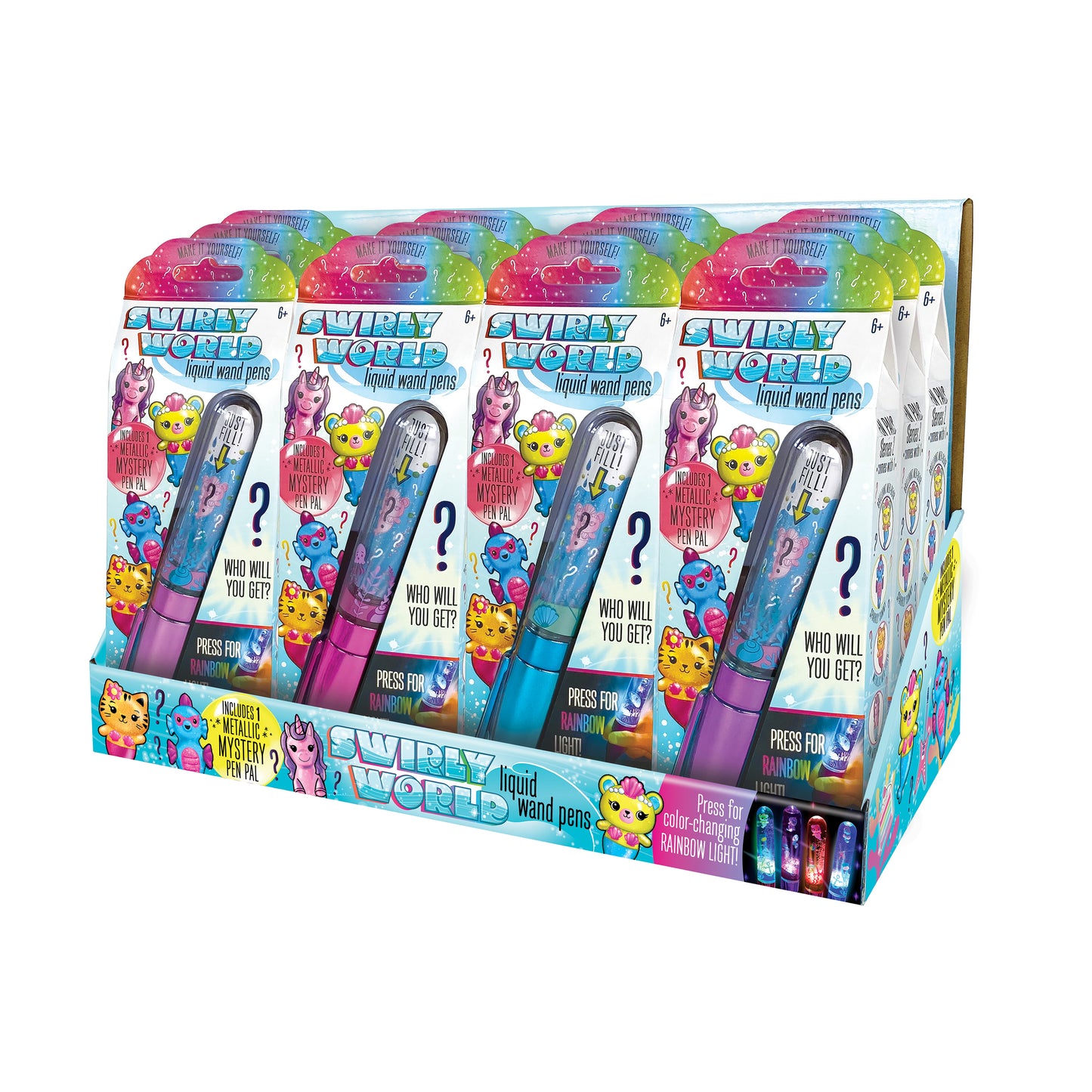 Swirly World Wand Pens