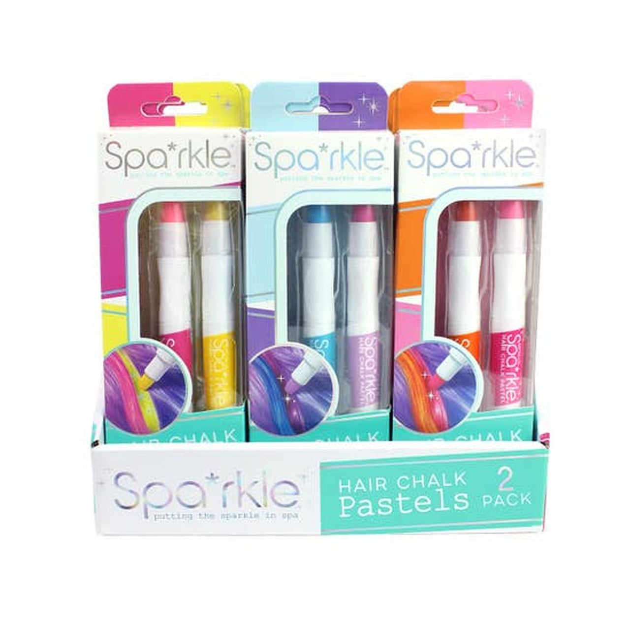 2pk Hair Chalk Assorted