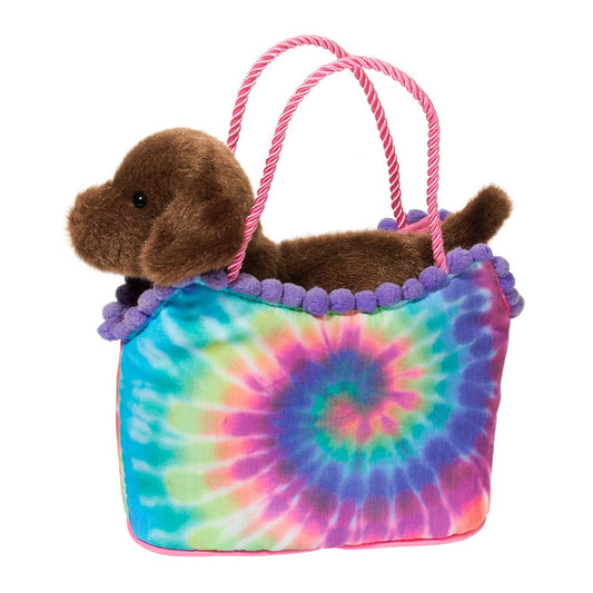Tie Dye Sak W/Choc Lab