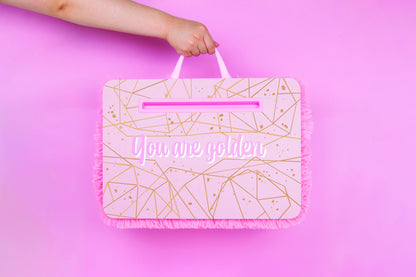 Pink Gold Lap Desk Sketch