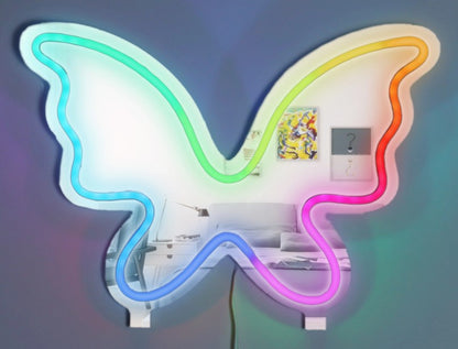 Neon Butterfly Sign