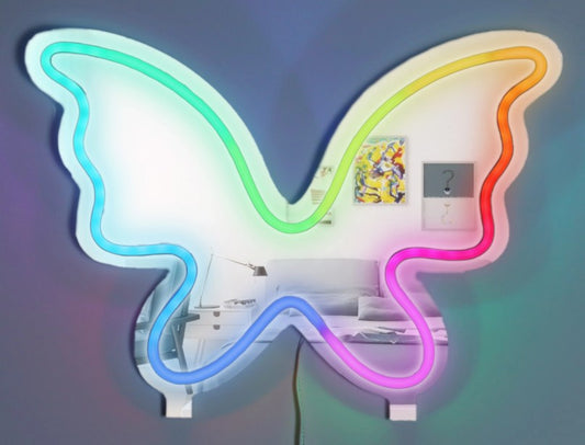 Neon Butterfly Sign
