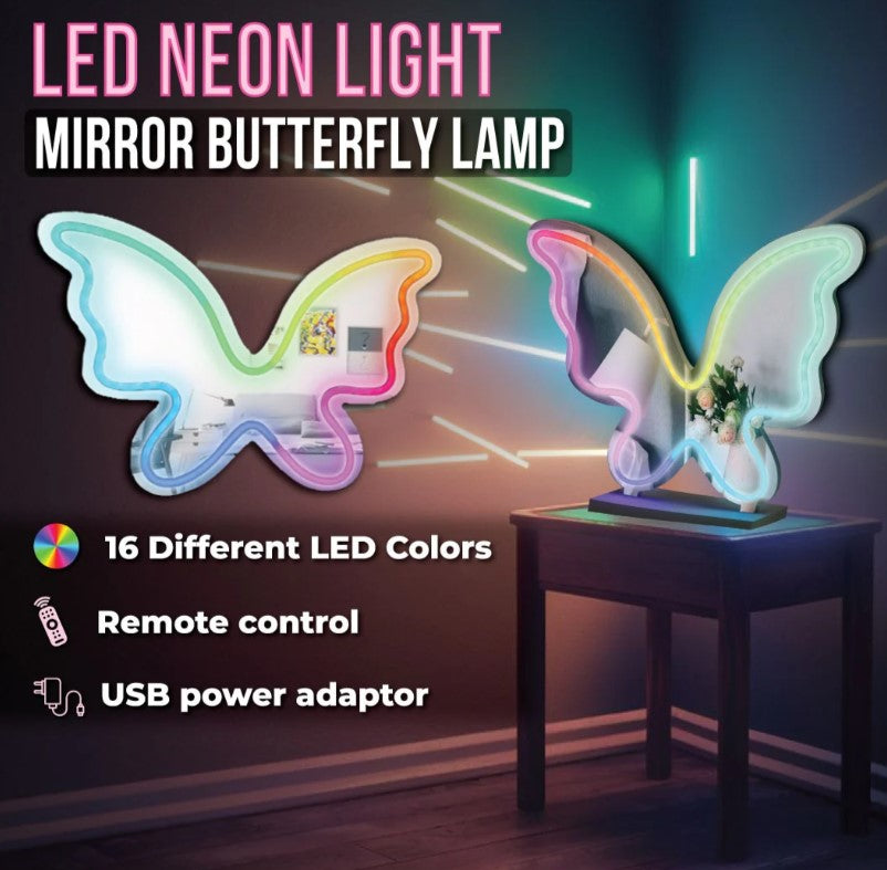 Neon Butterfly Sign