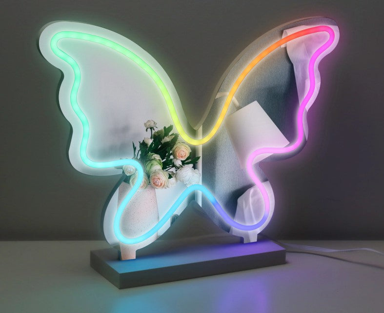 Neon Butterfly Sign