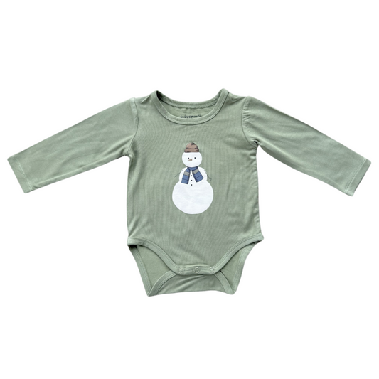 Long Sleeve Bodysuit - Snowman