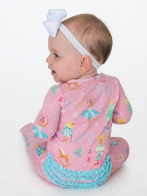 Sugarplum Dreams One Piece Footie Pajama