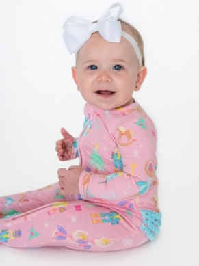 Sugarplum Dreams One Piece Footie Pajama