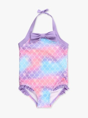 Shimmer Mermaid Halter One Piece Swimsuit