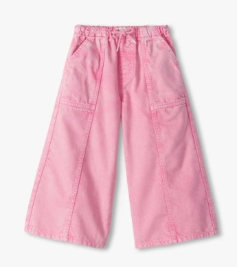 Flamingo Pink Wide Leg Jeans